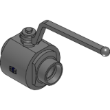 KH L/S EO - 2-way ball valve steel