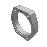 R - Retaining ring flange | SAE 1000/ISO 6162-1 footprint