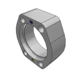 R - Retaining ring flange | SAE 3000/ISO 6162-1 footprint