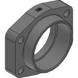 PCFF-G EO - SAE Straight 4 bolt flange with BSPP thread